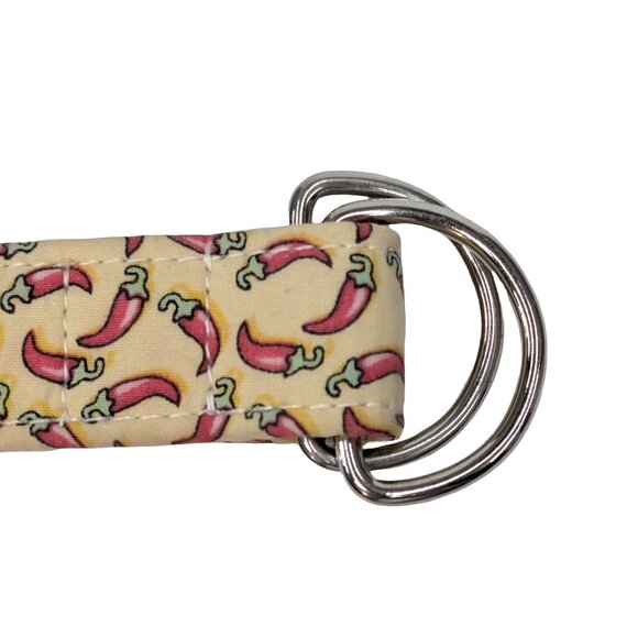 Vineyard Vines Patchwork Belt Boys Multicolor Cotton Fabric D Ring Size S - Picture 11 of 12